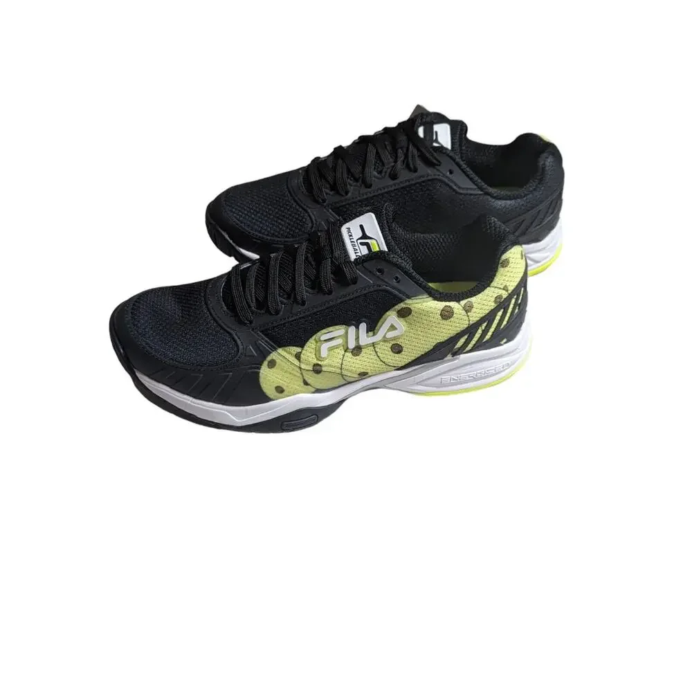 Fila Volley Zone Pickleball Shoes 1PM00596-016 Black/White/Green Mens Size 10